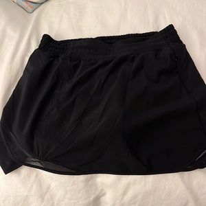 Lulu Lemon Black Tennis Skirt